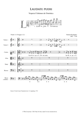 Laudate pueri, Op. II, No.5