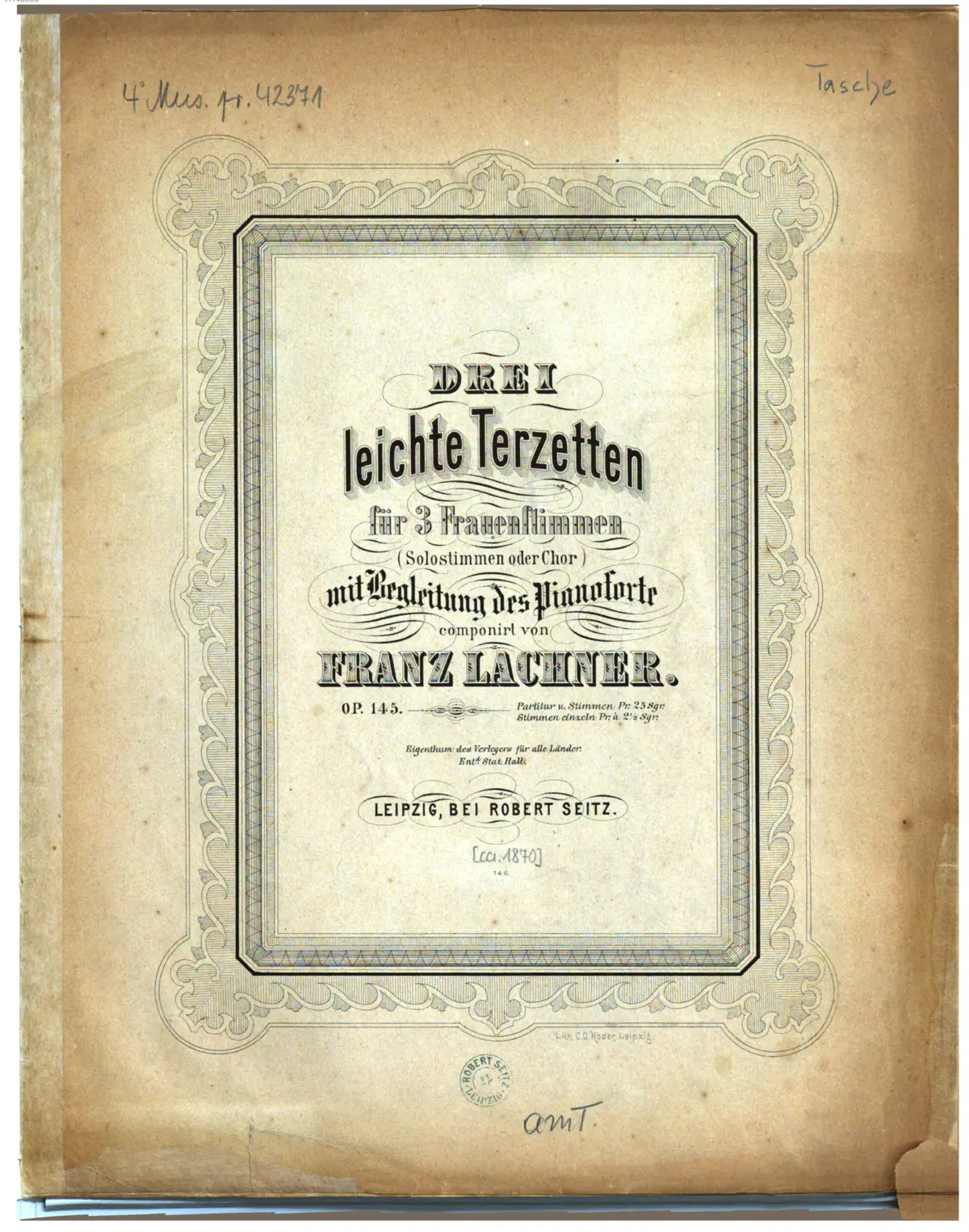 3 Leichte Terzetten - Page 1