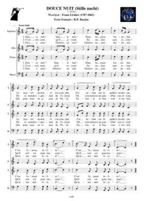 Douce Nuit - Gruber & Barjon (SATB MuseScore)
