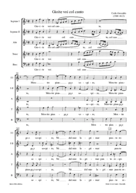 Gioite voi col canto