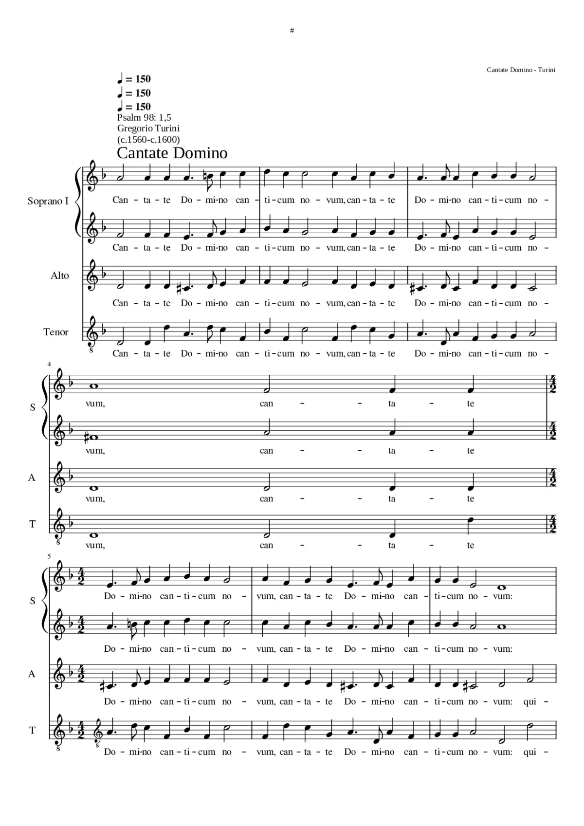 Cantate Domino - Page 1