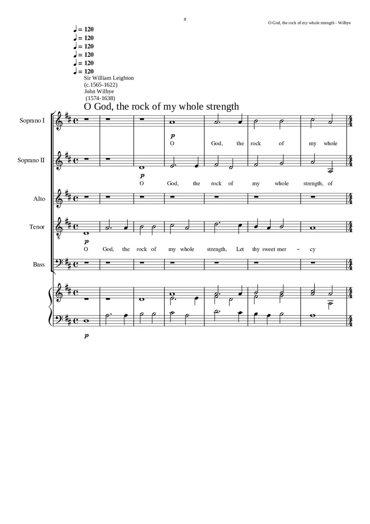 O God the rock of my whole strength - Page 1