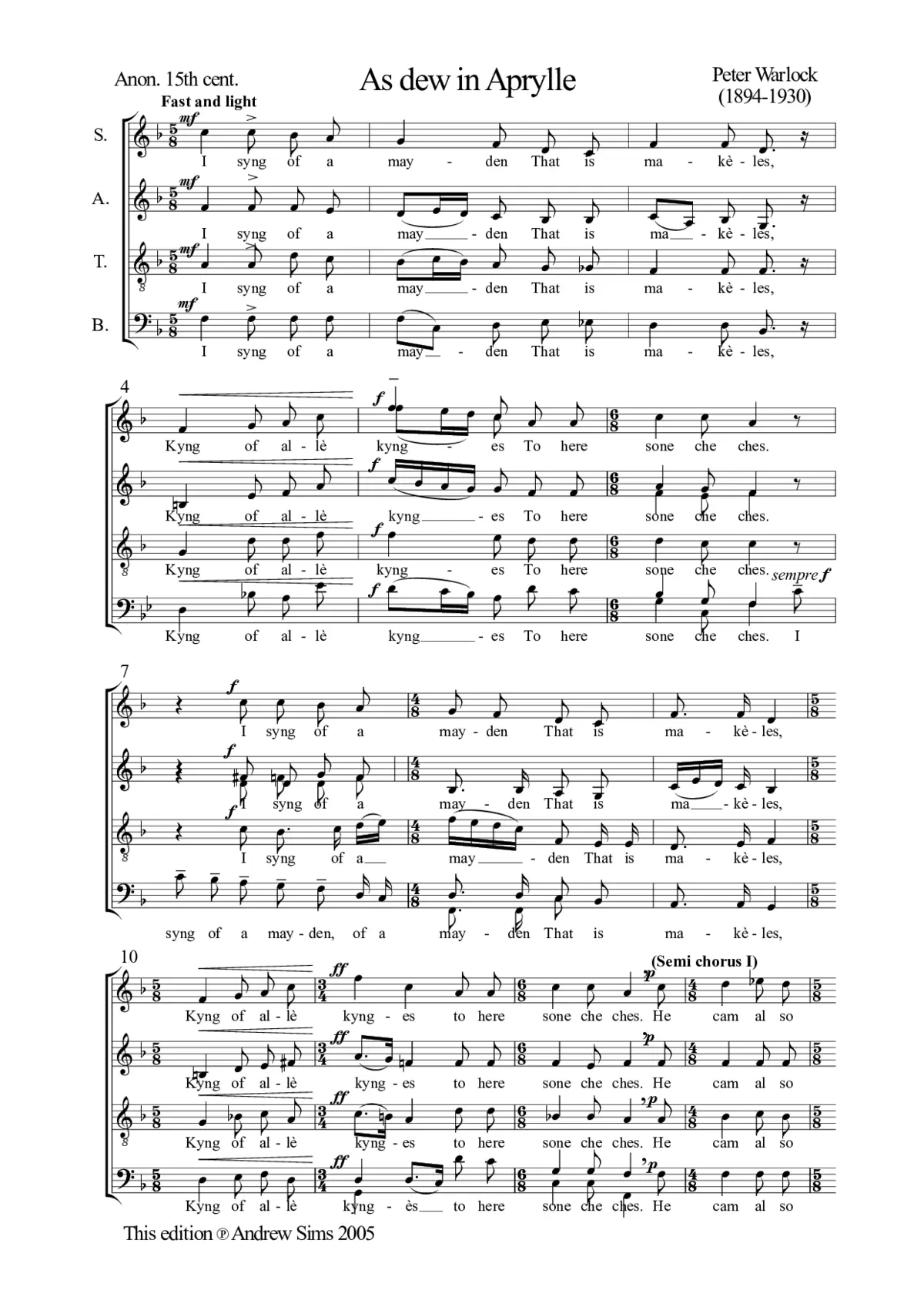 As dew in Aprylle - Page 1