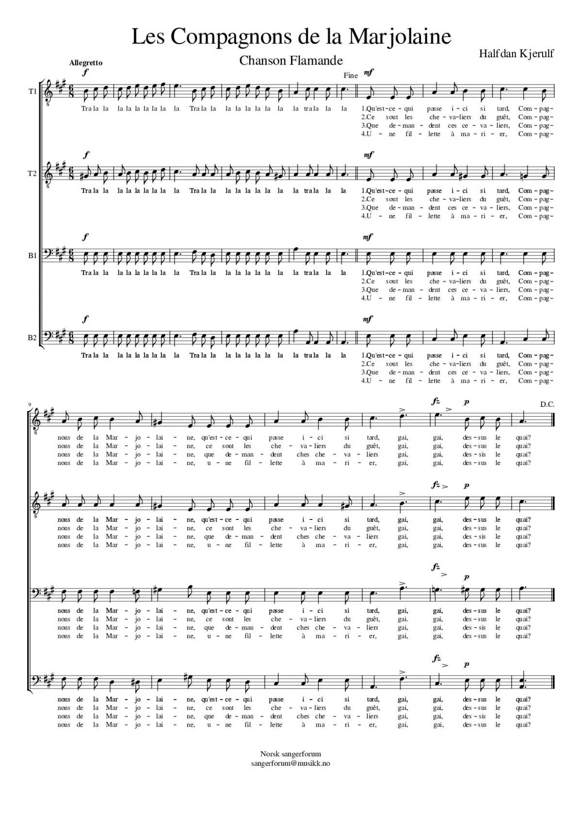 Les Compagnons de la Marjolaine - Page 1