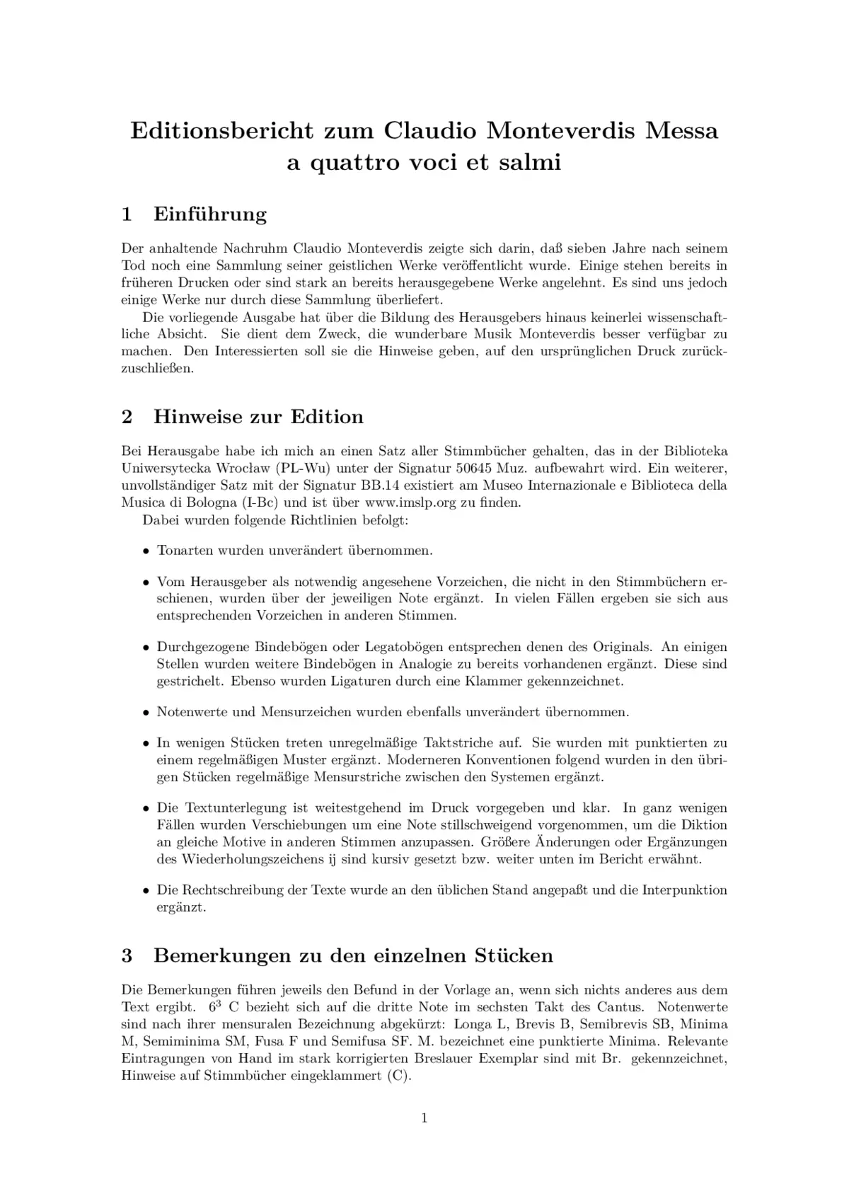 Messa a quattro voci et salmi concertati - Page 1