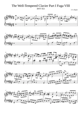 Prelude in E-flat minor and Fugue in D-sharp minor BWV 853