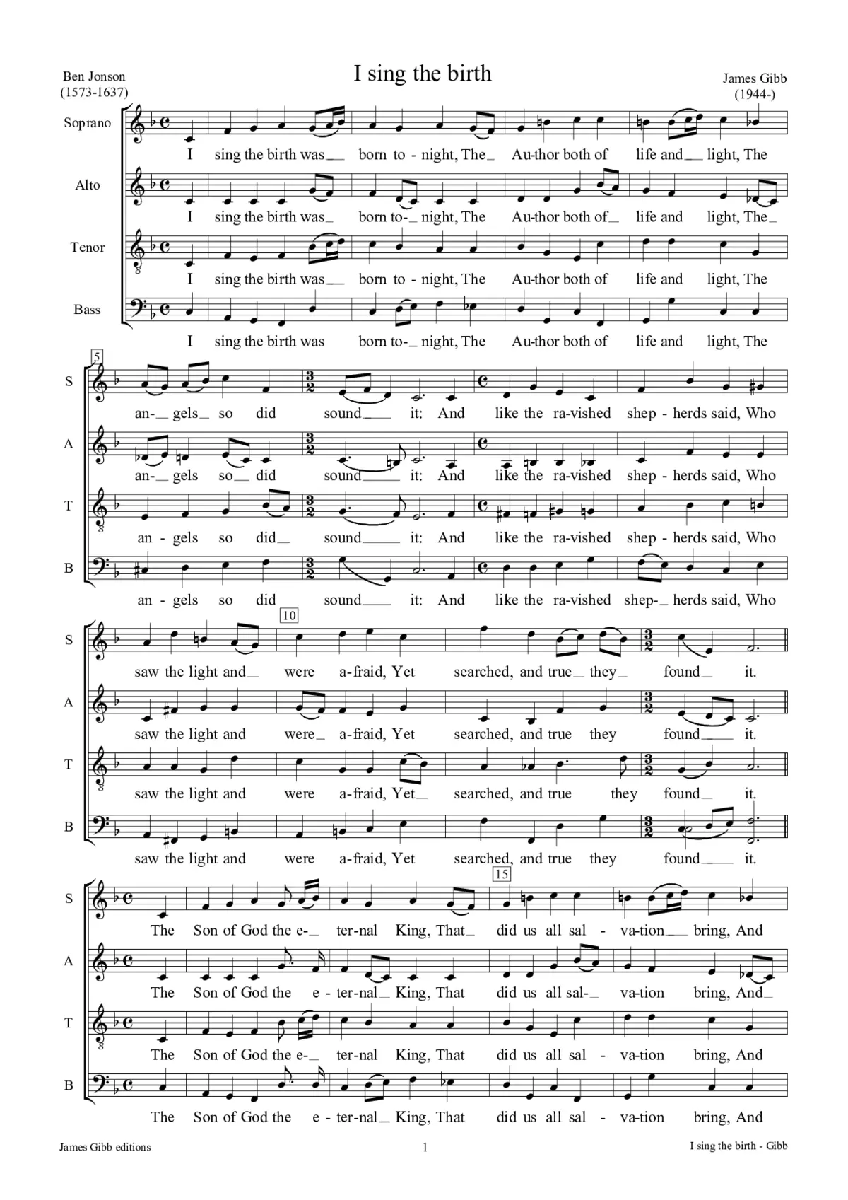 I sing the birth - Page 1