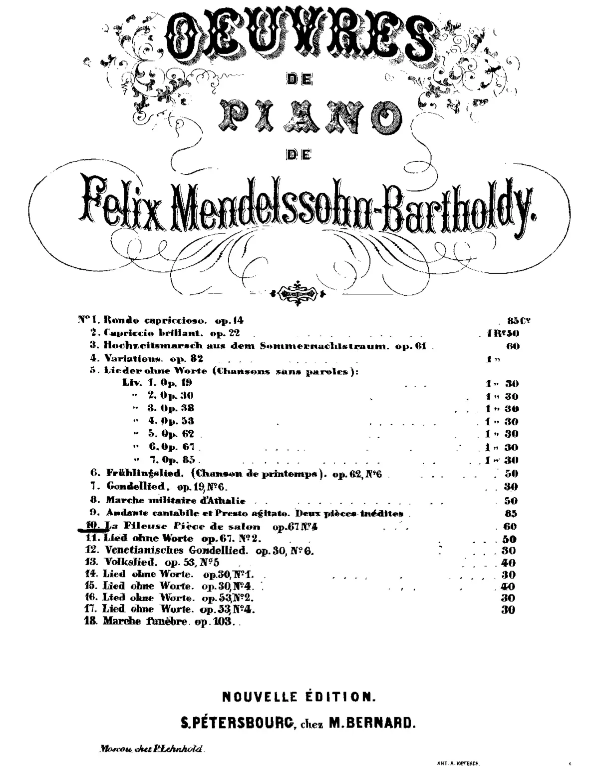 Lieder ohne Worte - Page 1