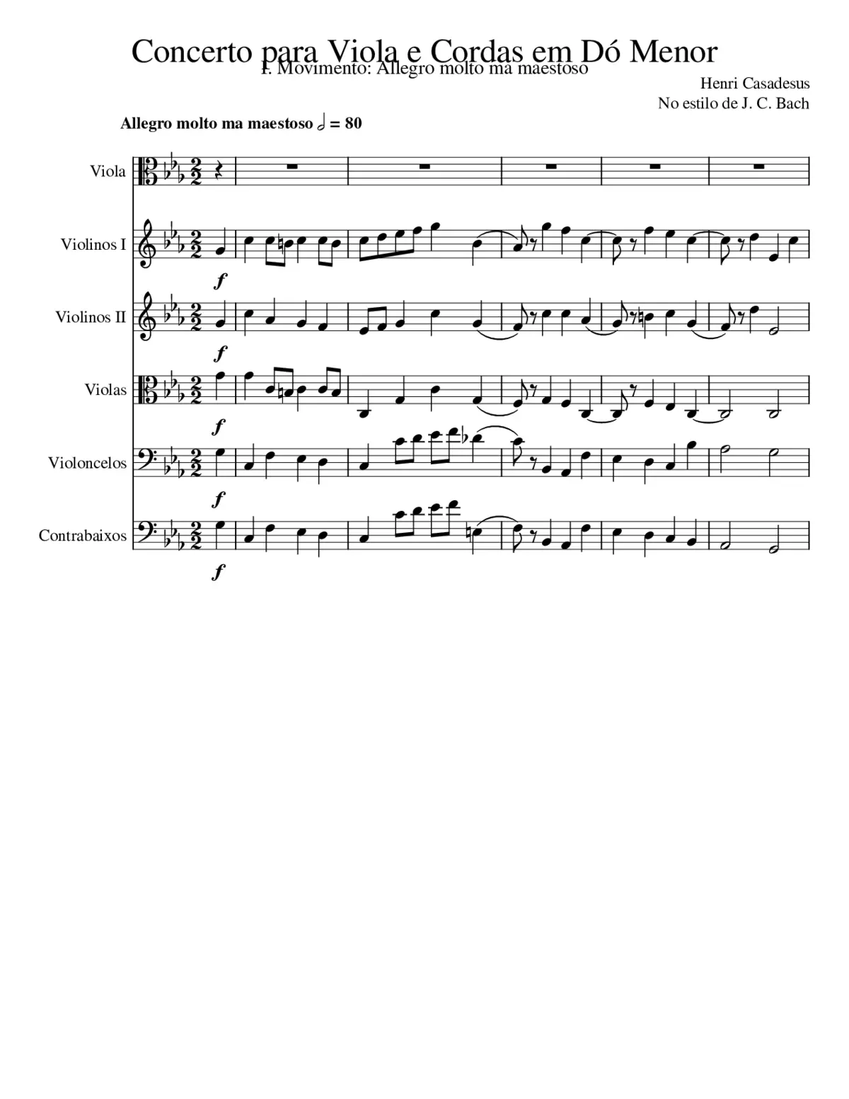 Viola concerto in C minor - Page 1
