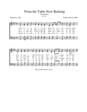 From the table now retiring