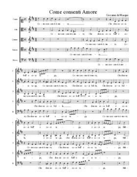 Come consenti Amore