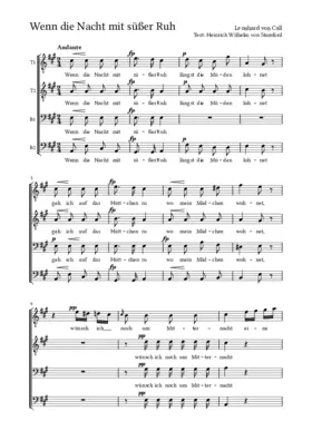 Wenn die Nacht mit süßer Ruh