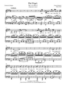 Die Vögel, D 691