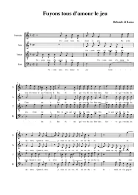 Fuyons tous d'amour le jeu