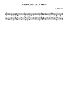 Double Chant in Db Major