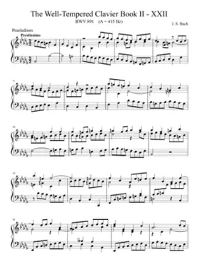 Prelude and Fugue in B-flat minor BWV 891