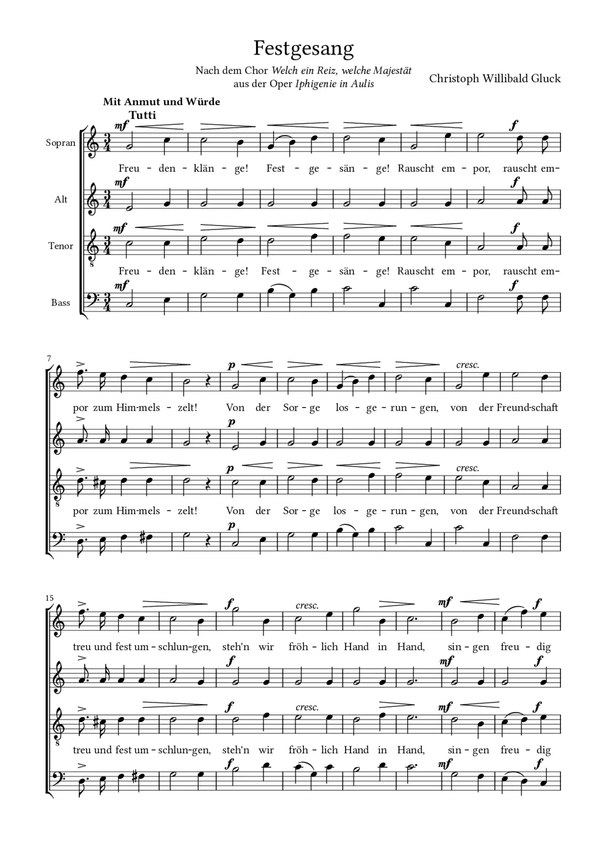 Festgesang - Page 1