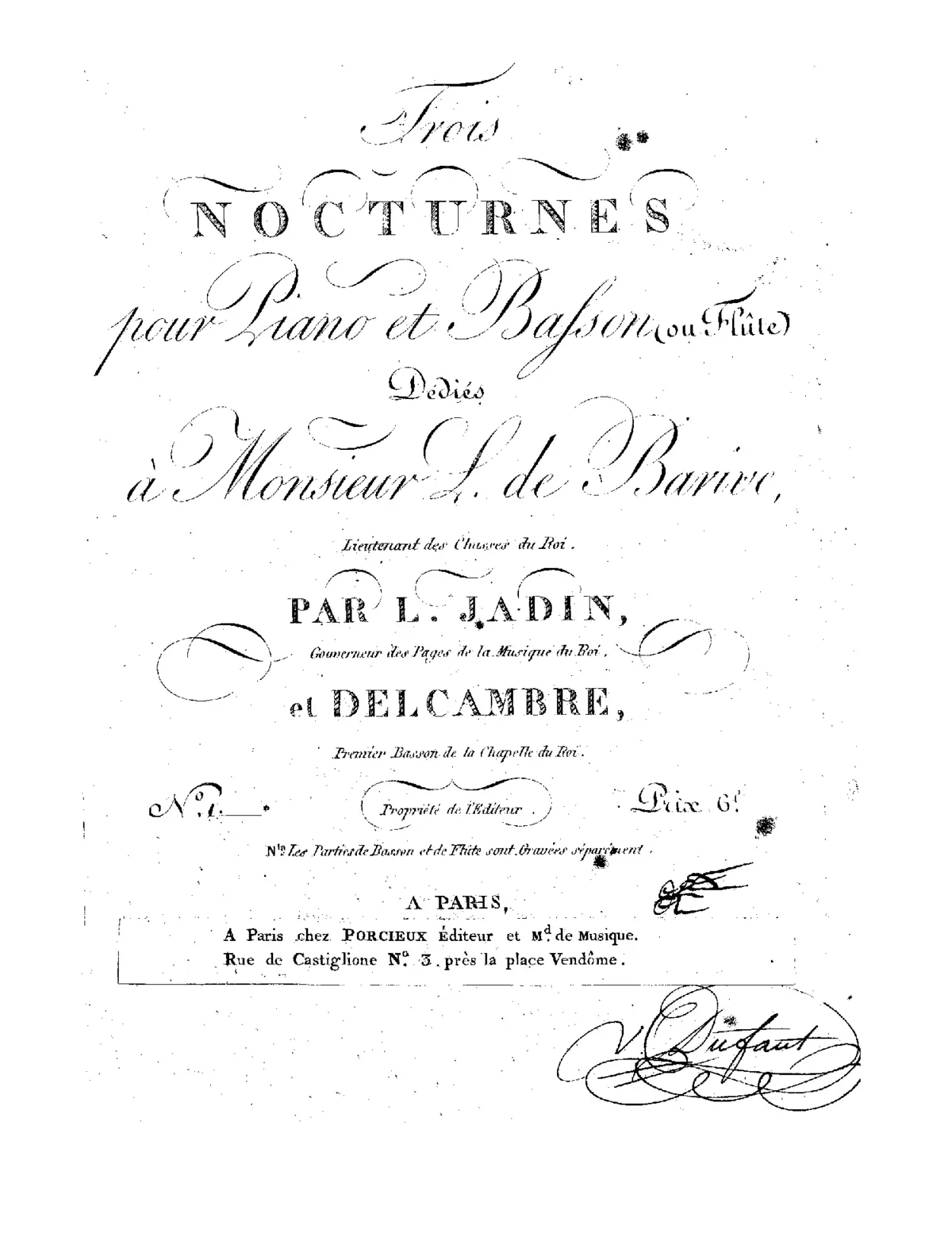 Trois Nocturnes - Page 1