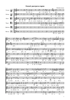 Genuit puerpera regem
