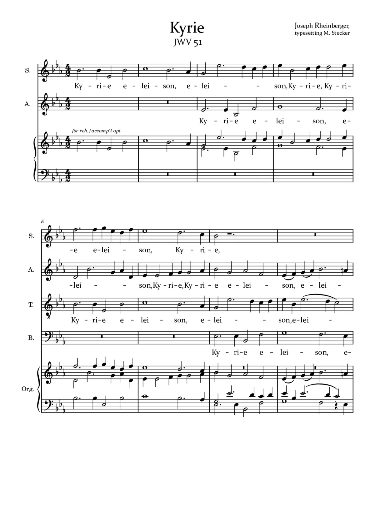 Kyrie, JWV 51 - Page 1