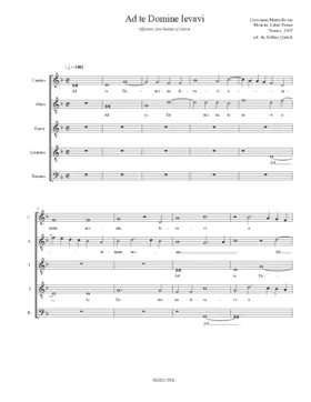 Ad te Domine levavi