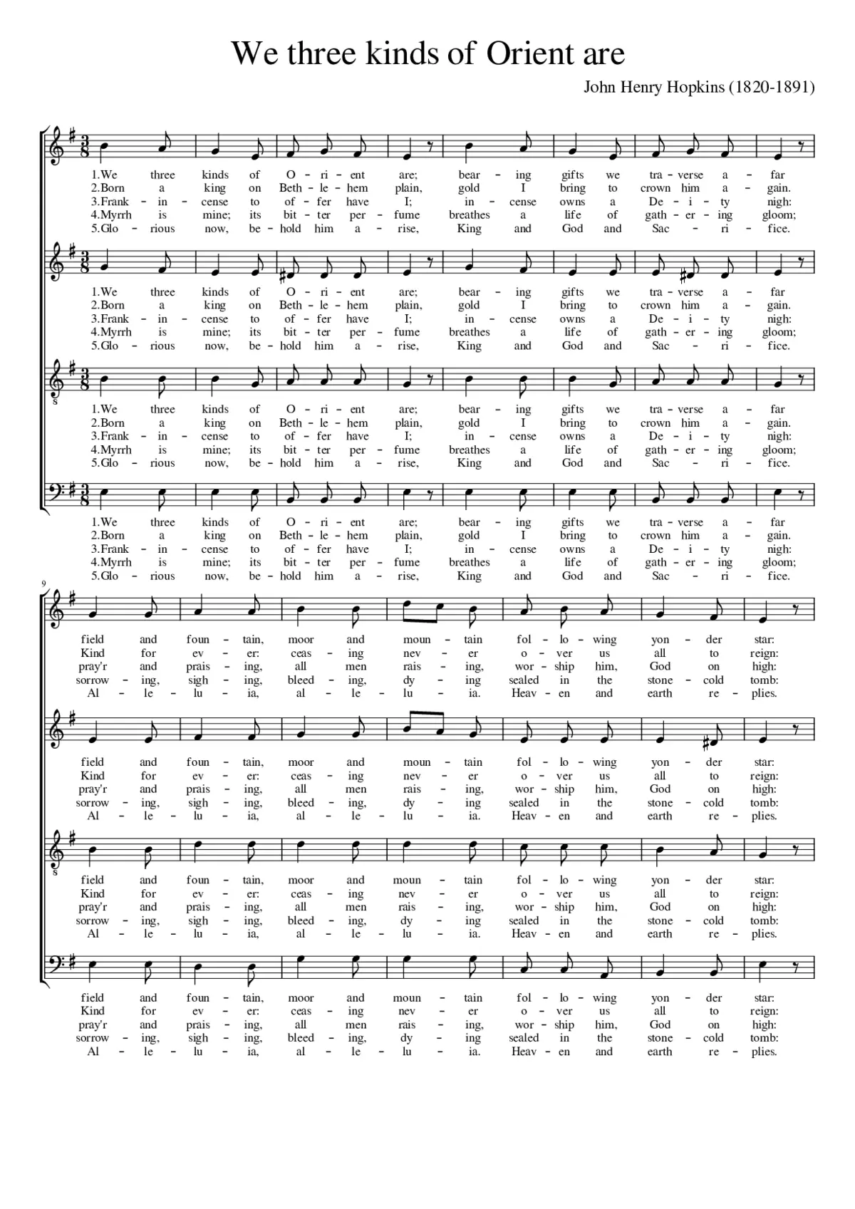 We Three Kings - Page 1