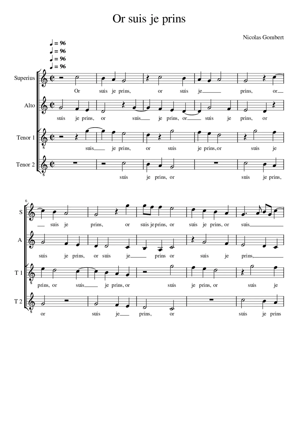 Or suis je prins - Page 1