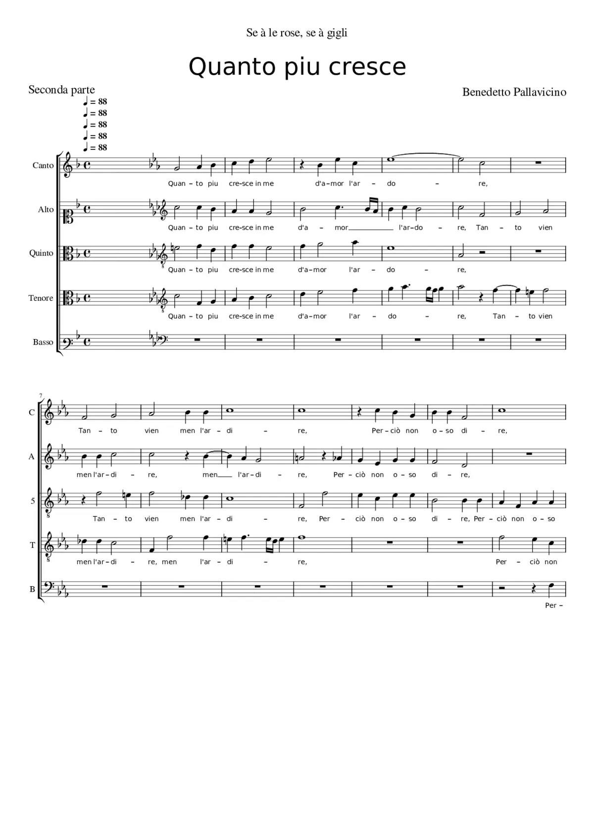 Quanto piu cresce - Page 1