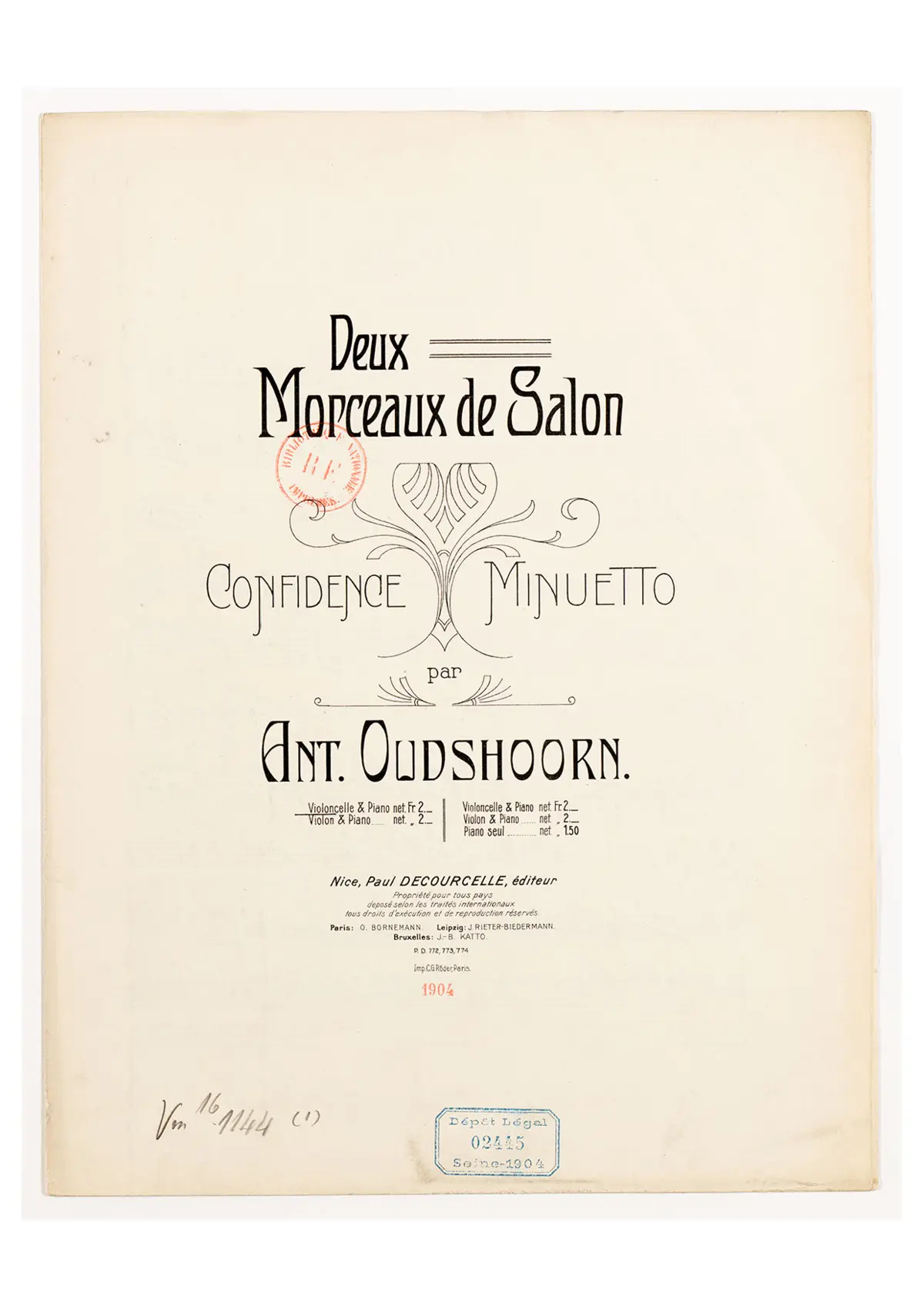 Deux Morceaux de Salon - Page 1