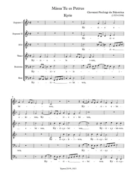 Missa Tu es Petrus a 6