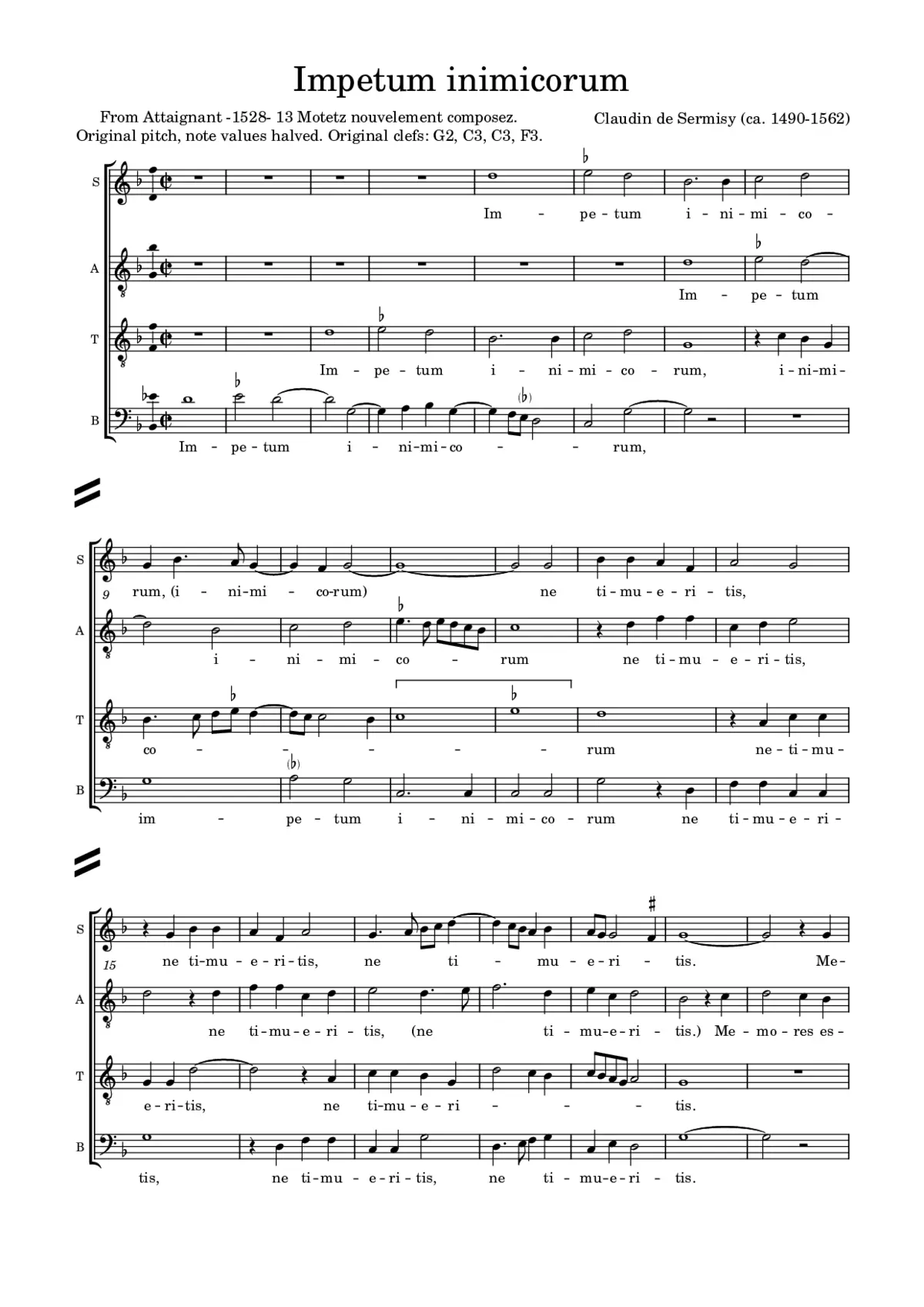 Impetum inimicorum - Page 1