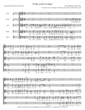 Crudel, perché mi fuggi?