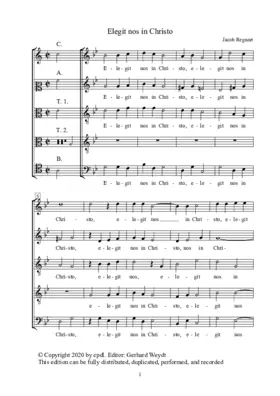 Elegit nos in Christo