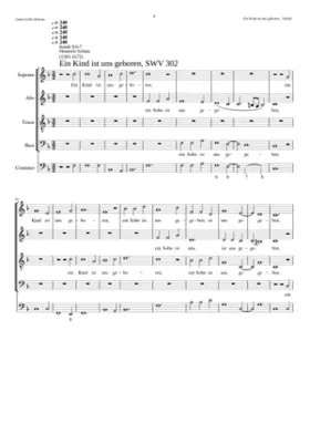 Ein Kind ist uns geboren