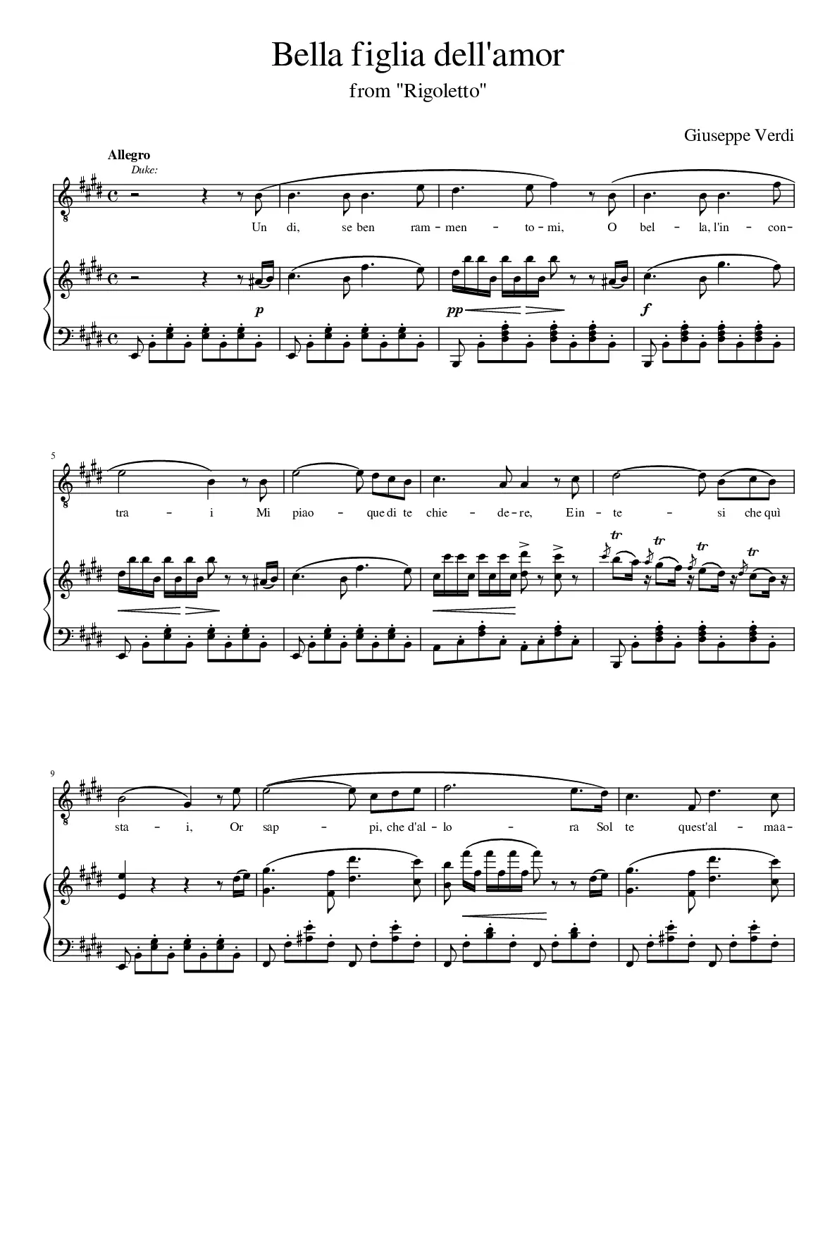 Rigoletto - Page 1