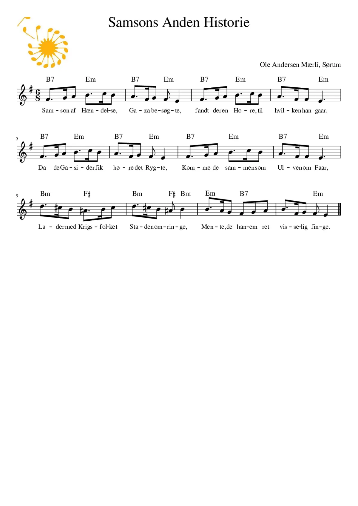 Samsons Anden Historie - Page 1