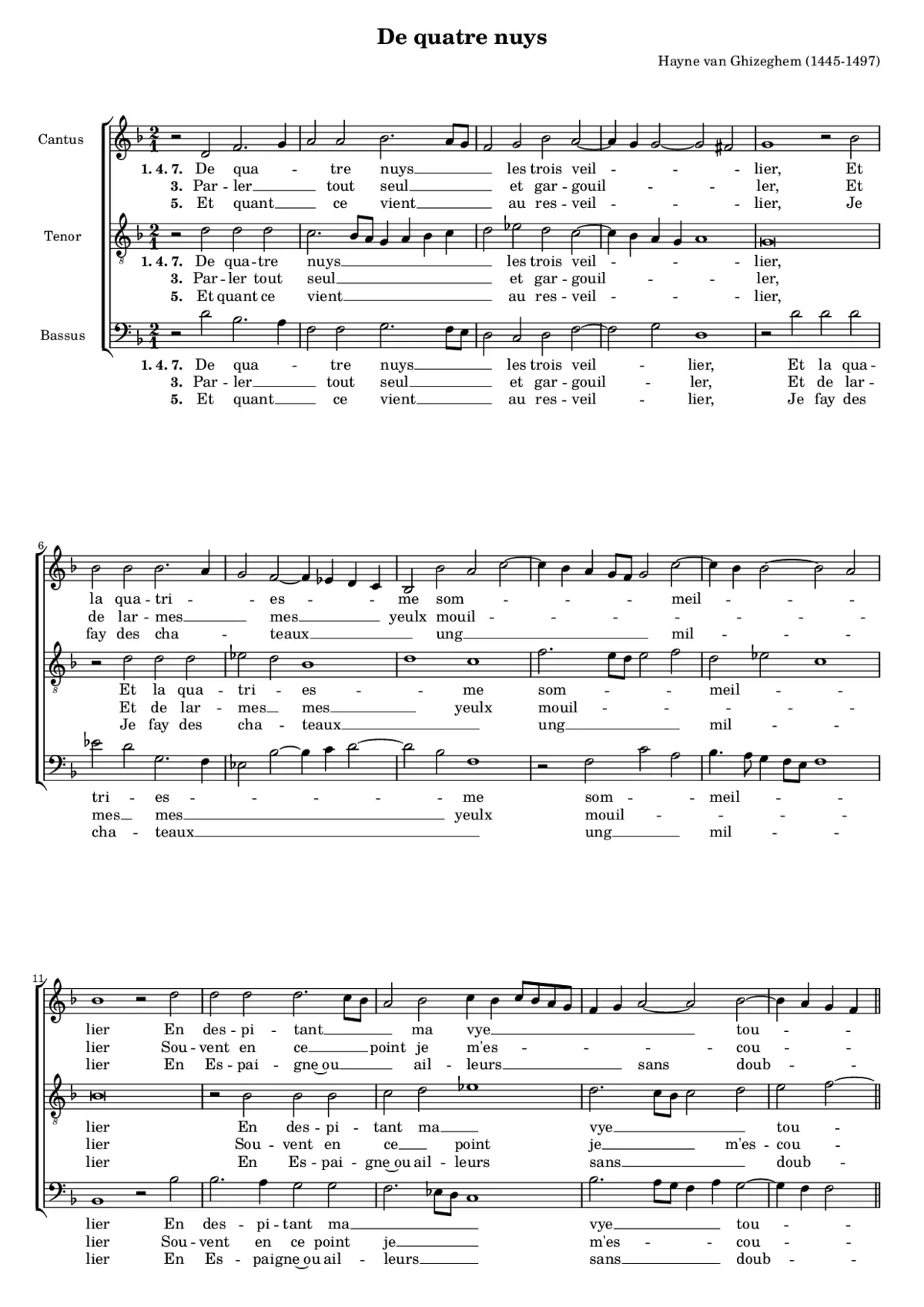 De quatre nuits - Page 1