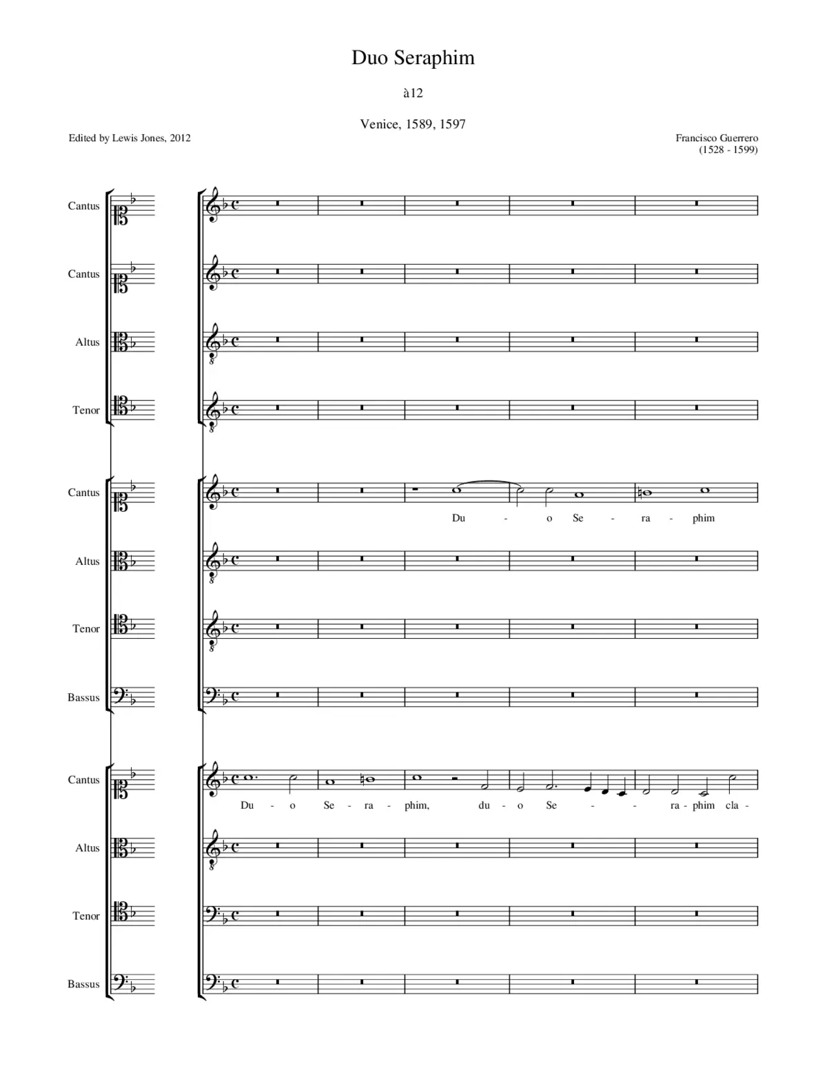 Duo Seraphim clamabant a 12 - Page 1