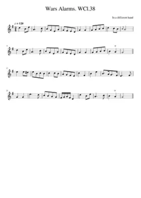 Wars Alarms. WCl.38