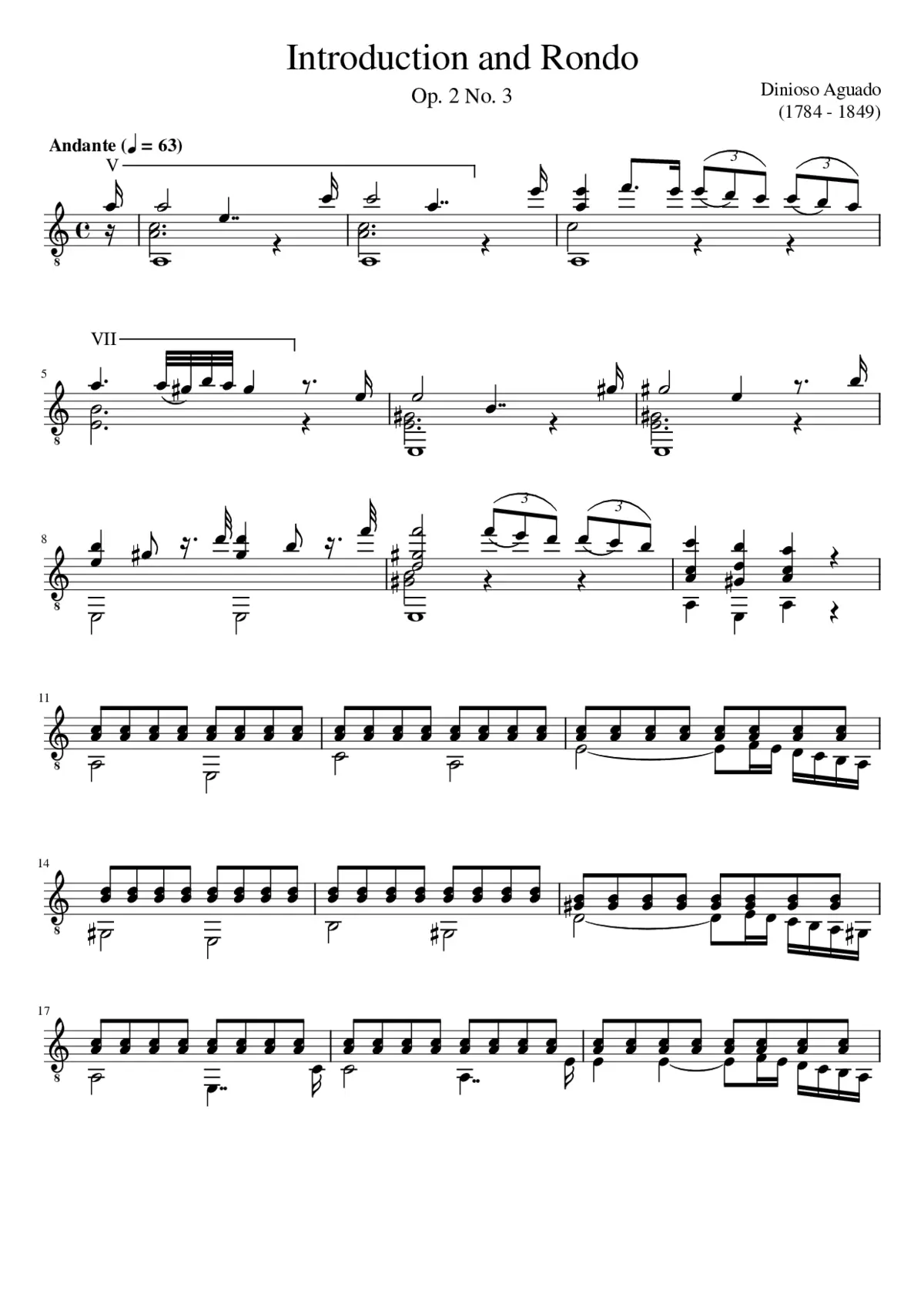 4 Rondos brillants Op.2 - Page 1
