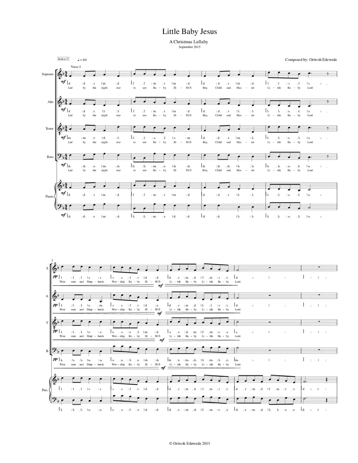 Little Baby Jesus - Page 1