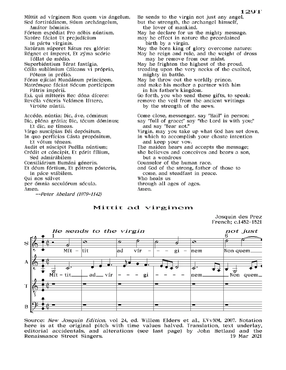 Mittit ad virginem - Page 1