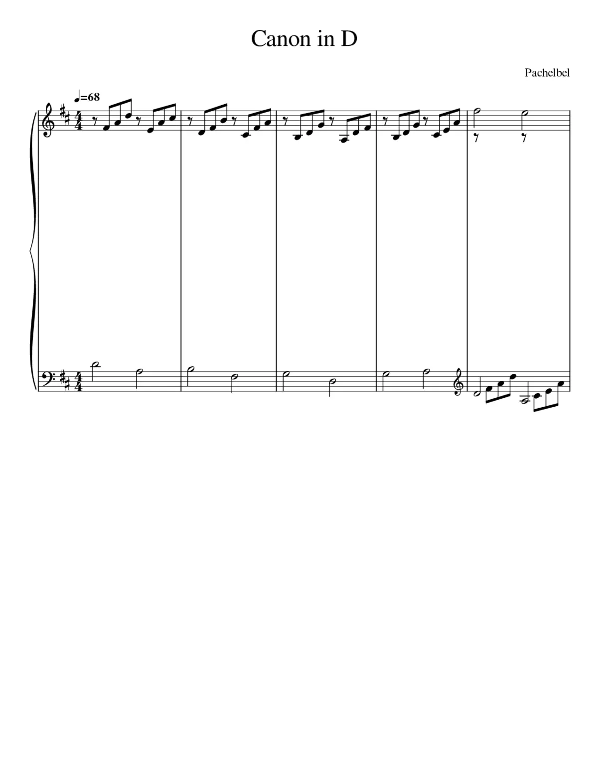 Canon in D - Page 1