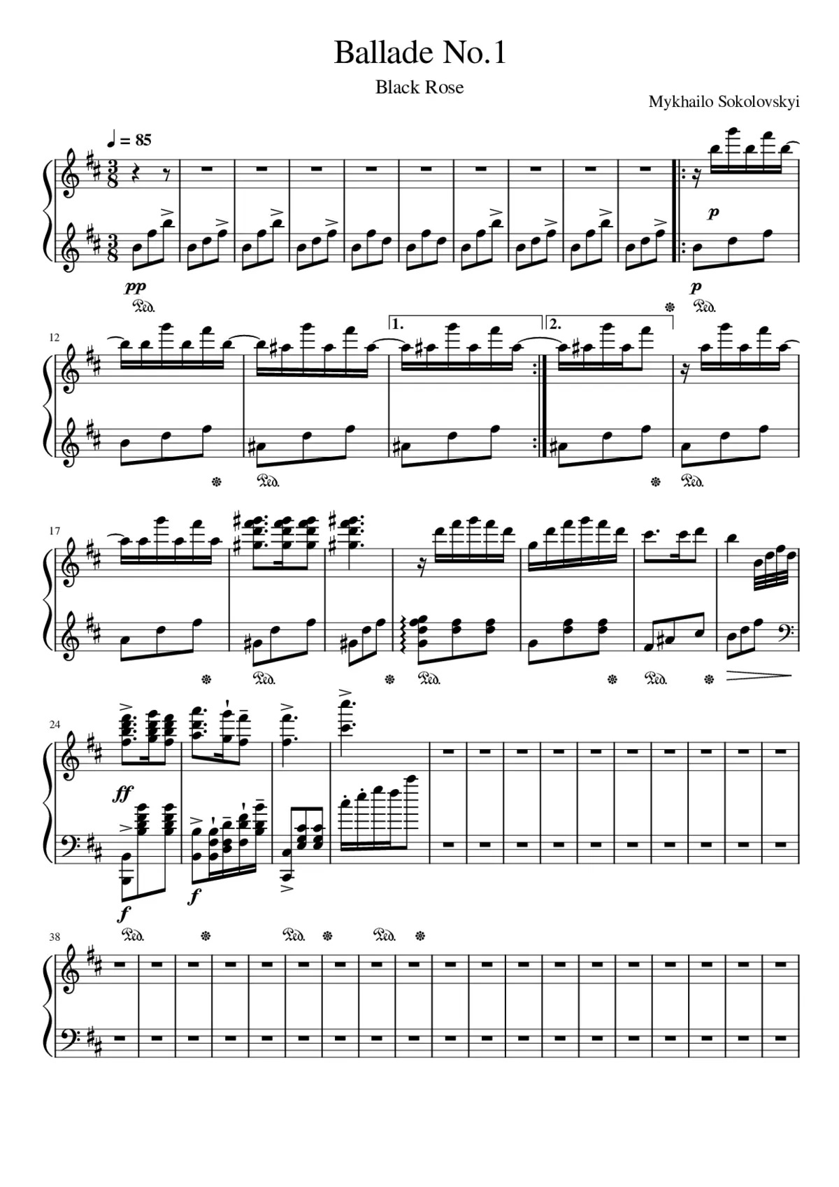 Ballade No.1 - Page 1