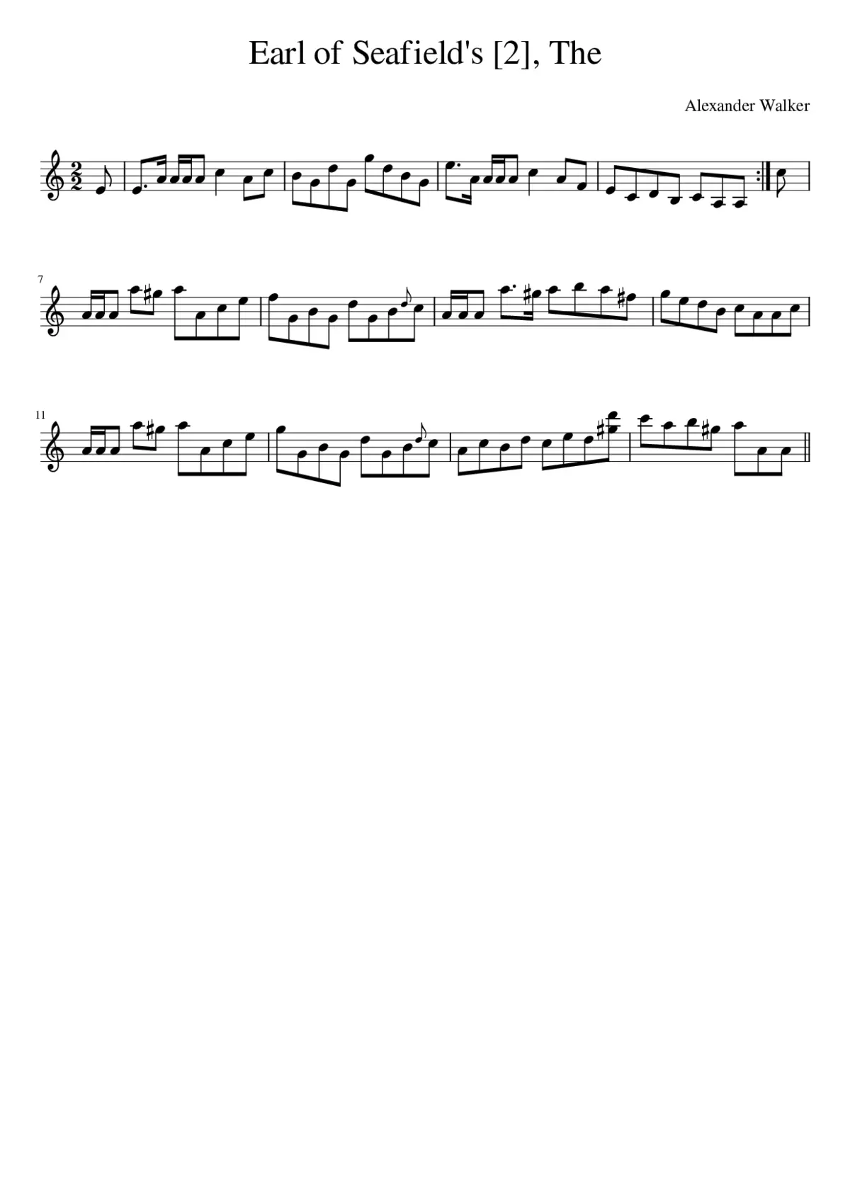 The Earl of Seafield's - Page 1