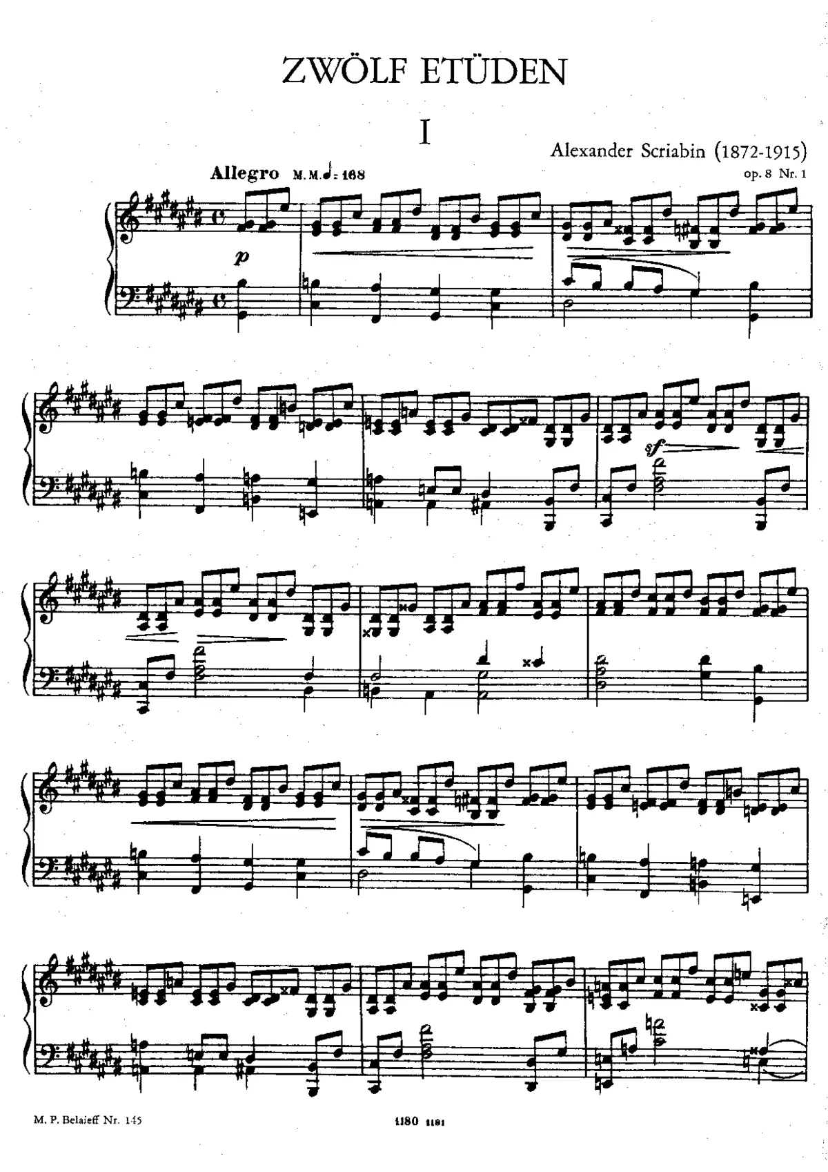 12 Etudes - Page 1