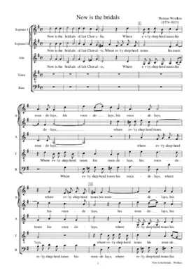 Now is the bridals of fair Choralis