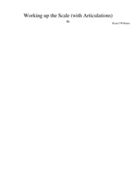 Working up the Scale - Bb