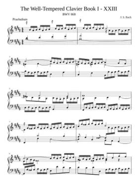 Prelude and Fugue in B major BWV 868