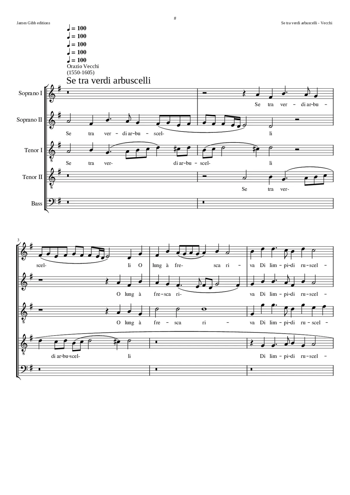 Se tra verdi arbuscelli - Page 1